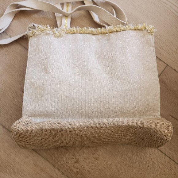 America & Beyond Life is Better with Champagne Seed Beaded Cotton & Jute Boho - Picture 6 of 13